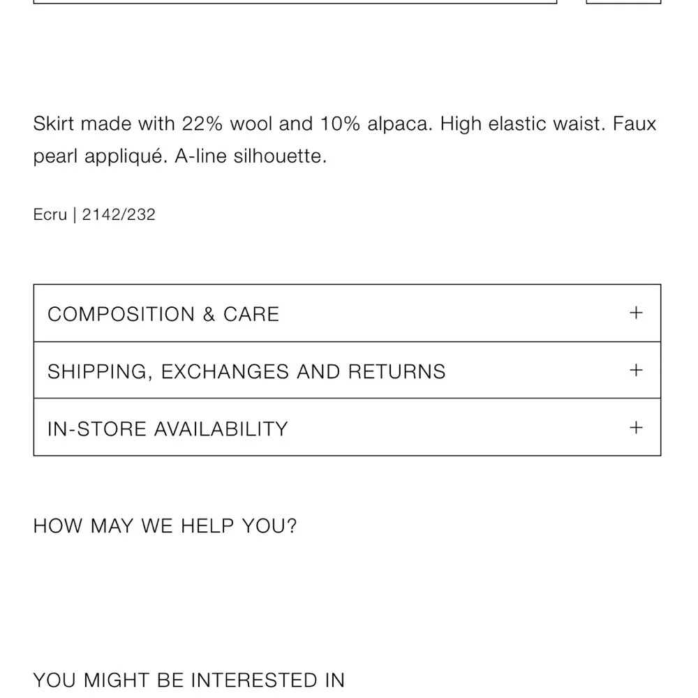 PEARL KNIT MINI SKIRT - Picture 9 of 9